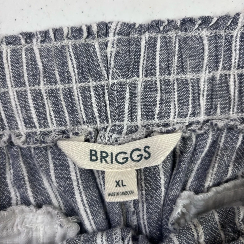 Briggs Linen Blend Striped & Floral Wide Leg Pants Bundle XL - Picture 4 of 16